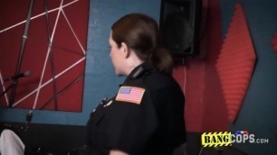 Desiring Cops Gets Her Asshole Licked Against The Wall