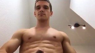 Christophe, Lifeguard Exposes his Hard Dick on Webcam