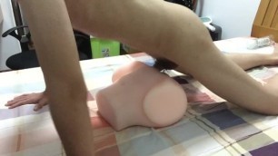 Try to do Push-ups while Fucking Big Ass Sex Toy