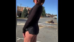 Hot Sissy CD outside plus Candid Ass in the Grocery