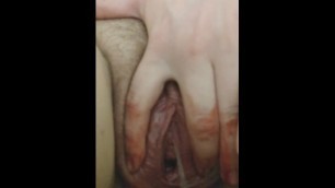 Period Pissing Hairy Pussy