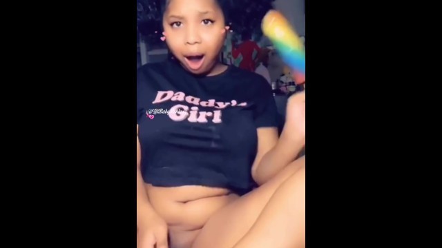 Teen Thot Sucks Dick Lollipop while Playing with Pussy - LilBabyAshleyy