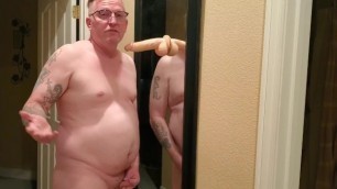 Trick Sixty Deepthroating a Dildo