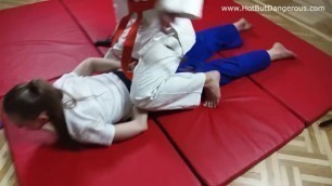 Helga vs Yana Judo Wrestling