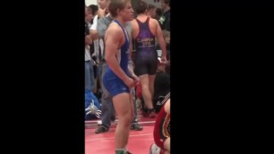 Grabbing his Hot Package in Public. Hot Wrestling