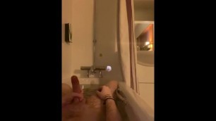 English Lad Wanking in the Bath