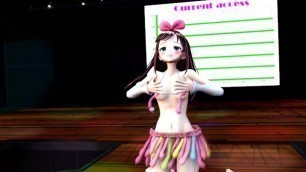 MMD Kizuna Ai Strip -love me if you Can- (SLUT) (Submitted by Kame-master)
