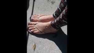 Mature Brazilian Feet; she let me Video her Feet despite Language Barrier