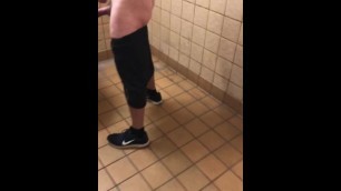Straight Hombre Guy CUM CRUISING SLUT Public Bathroom CUM in Quarantine