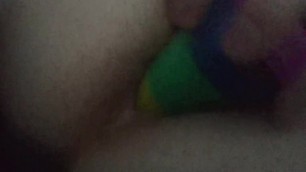 Trans Sissy Bitch is SOOO HORNY SHE SQUIRTS PLAYING WITH HERSELF!!!