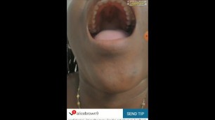 Black Camgirl Mouth Fetish Mobile