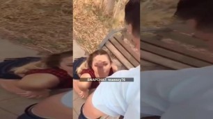 Horny Step Mom Blowjob Monster Cock of Step on Public, Snapchat