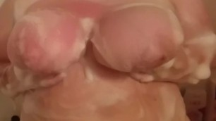 My Huge Soaped up Tits Bouncing in Slow Motion