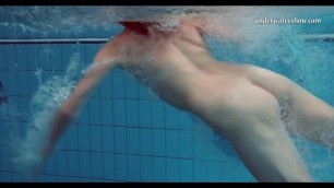 Nude underwater erotics with brunette babe Chehova